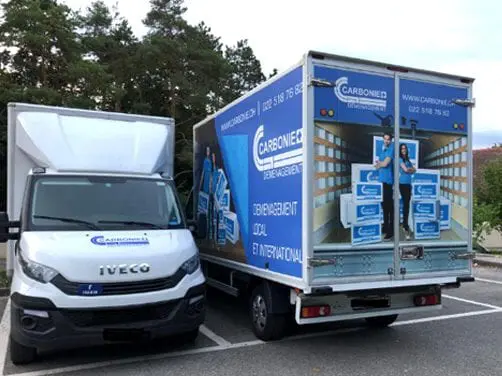 Chargement sécurisé des meubles et cartons à Nyon